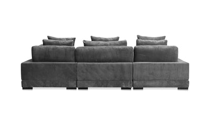 The Carpentry Shop Co. TUMBLE LOUNGE MODULAR SECTIONAL CHARCOAL TUMBLE LOUNGE MODULAR SECTIONAL CHARCOAL