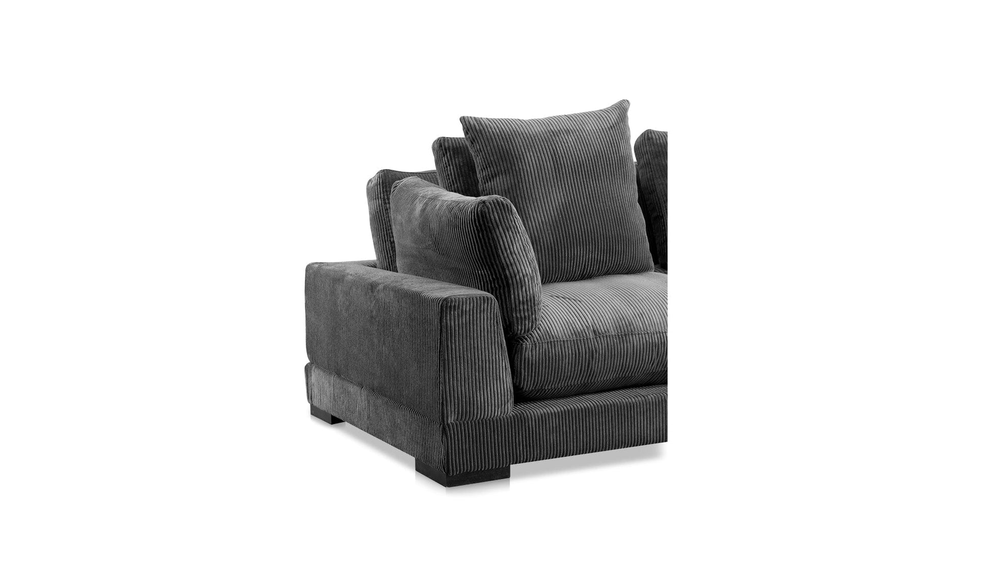 The Carpentry Shop Co. TUMBLE LOUNGE MODULAR SECTIONAL CHARCOAL TUMBLE LOUNGE MODULAR SECTIONAL CHARCOAL