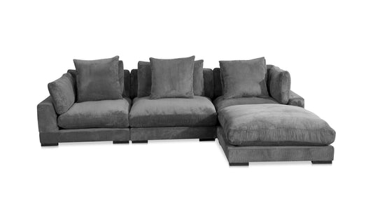 The Carpentry Shop Co. TUMBLE LOUNGE MODULAR SECTIONAL CHARCOAL TUMBLE LOUNGE MODULAR SECTIONAL CHARCOAL