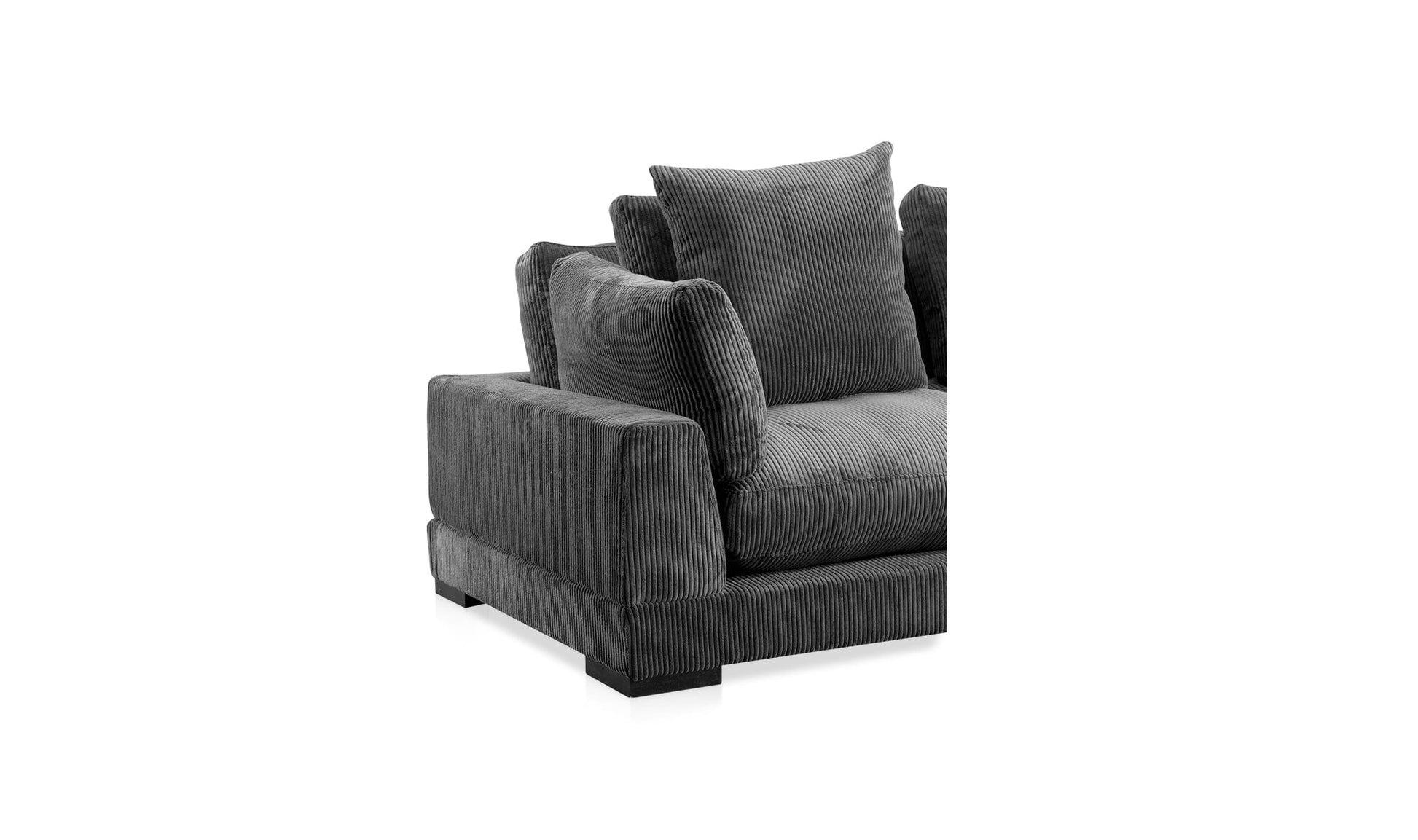 The Carpentry Shop Co. TUMBLE NOOK MODULAR SECTIONAL CHARCOAL TUMBLE NOOK MODULAR SECTIONAL CHARCOAL
