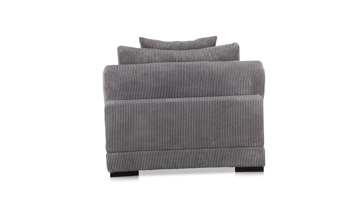 The Carpentry Shop Co. TUMBLE SLIPPER CHAIR CHARCOAL TUMBLE SLIPPER CHAIR CHARCOAL