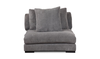 The Carpentry Shop Co. TUMBLE SLIPPER CHAIR CHARCOAL TUMBLE SLIPPER CHAIR CHARCOAL