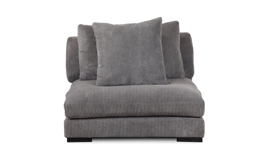 The Carpentry Shop Co. TUMBLE SLIPPER CHAIR CHARCOAL TUMBLE SLIPPER CHAIR CHARCOAL