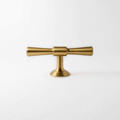 Tuxedo Knob, Solid Brass Cabinet Knob.