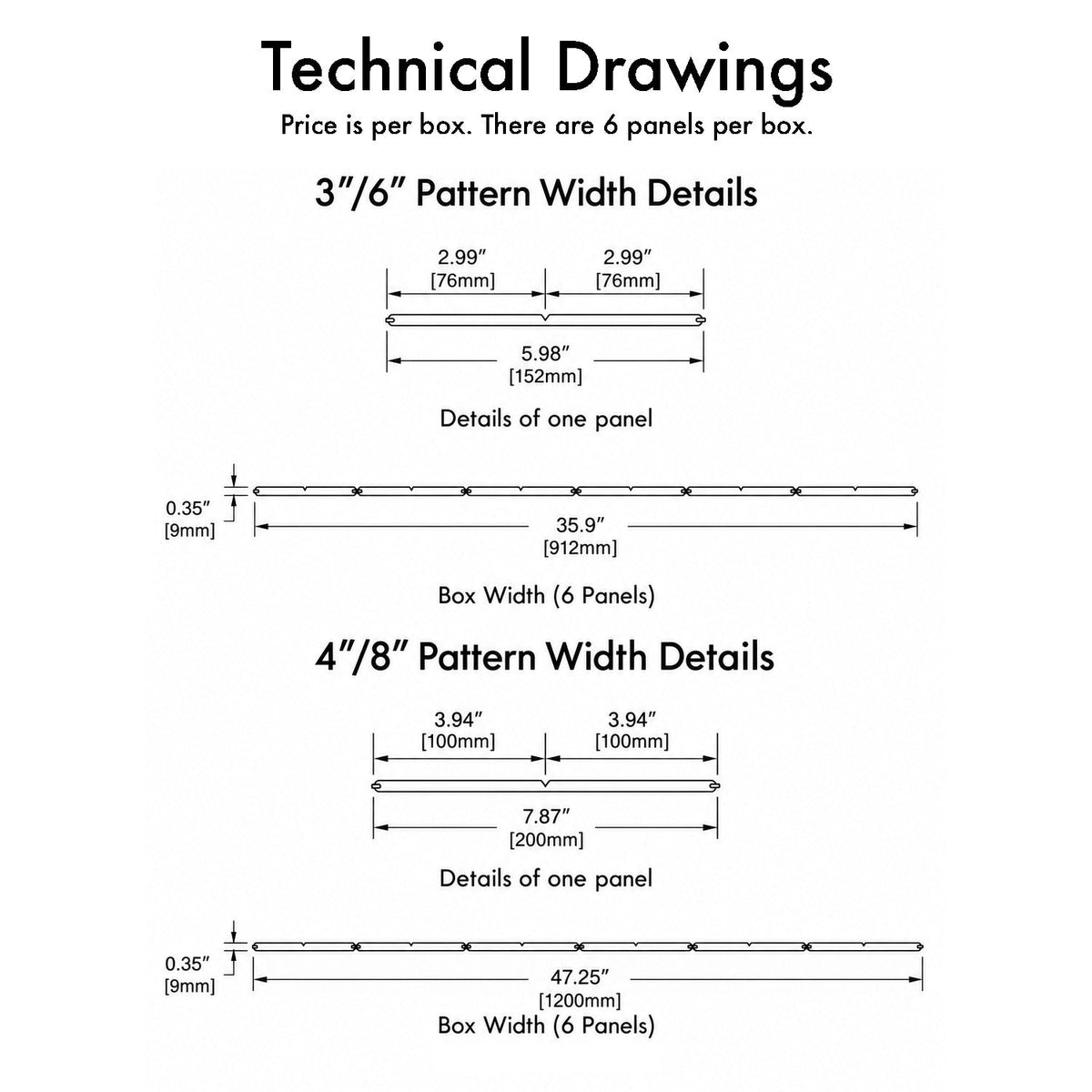 V-Groove Paintable Panels (Reversible).