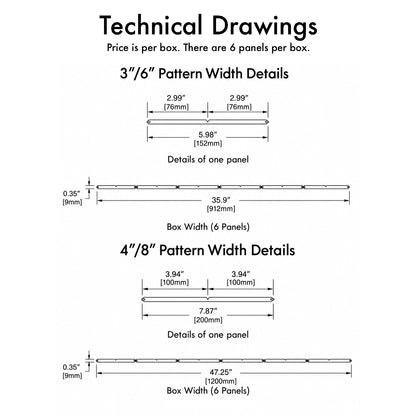 V-Groove Paintable Panels (Reversible).