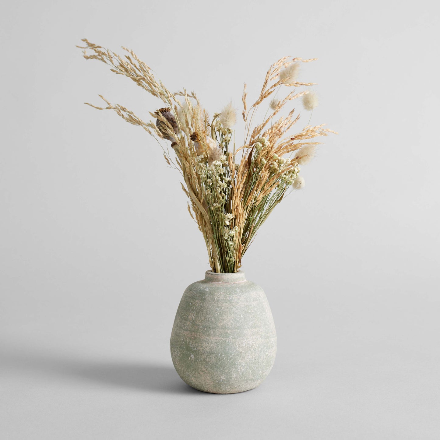 Bloomist Vases Terra Cotta Bud Vase, Greenwash