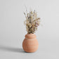 Bloomist Vases Tall Terra Cotta Bud Vase, Whitewash