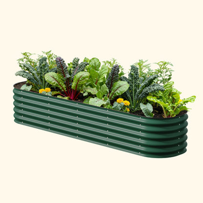 17" Tall 9 In 1 Large Modular Metal Raised Garden Bed Kit.
