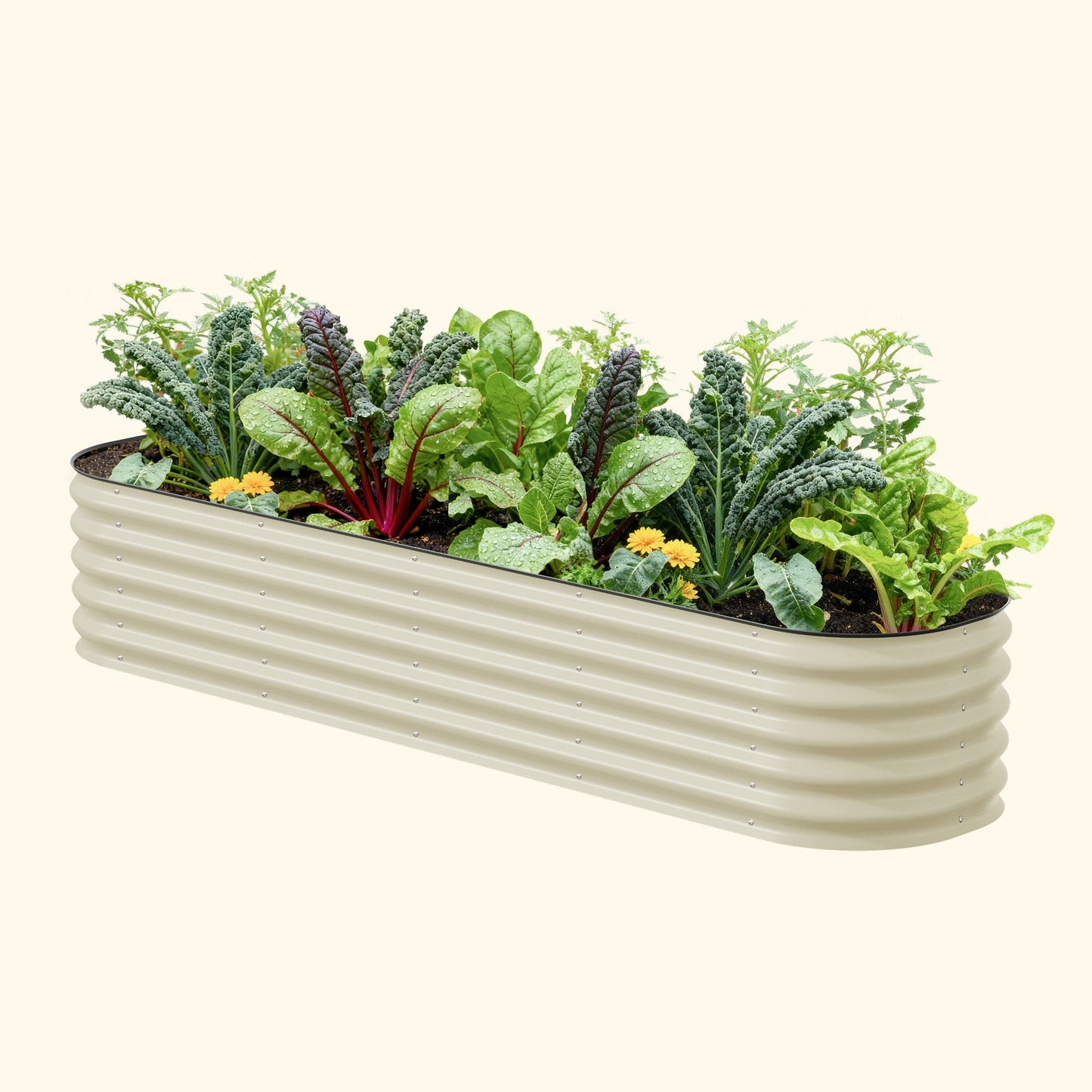 17" Tall 9 In 1 Large Modular Metal Raised Garden Bed Kit.