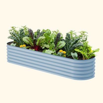 17" Tall 9 In 1 Large Modular Metal Raised Garden Bed Kit.