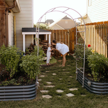 17" Tall 9 In 1 Large Modular Metal Raised Garden Bed Kit.