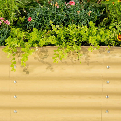 17" Tall 10 In 1 Jumbo Modular Metal Raised Garden Bed Kit.
