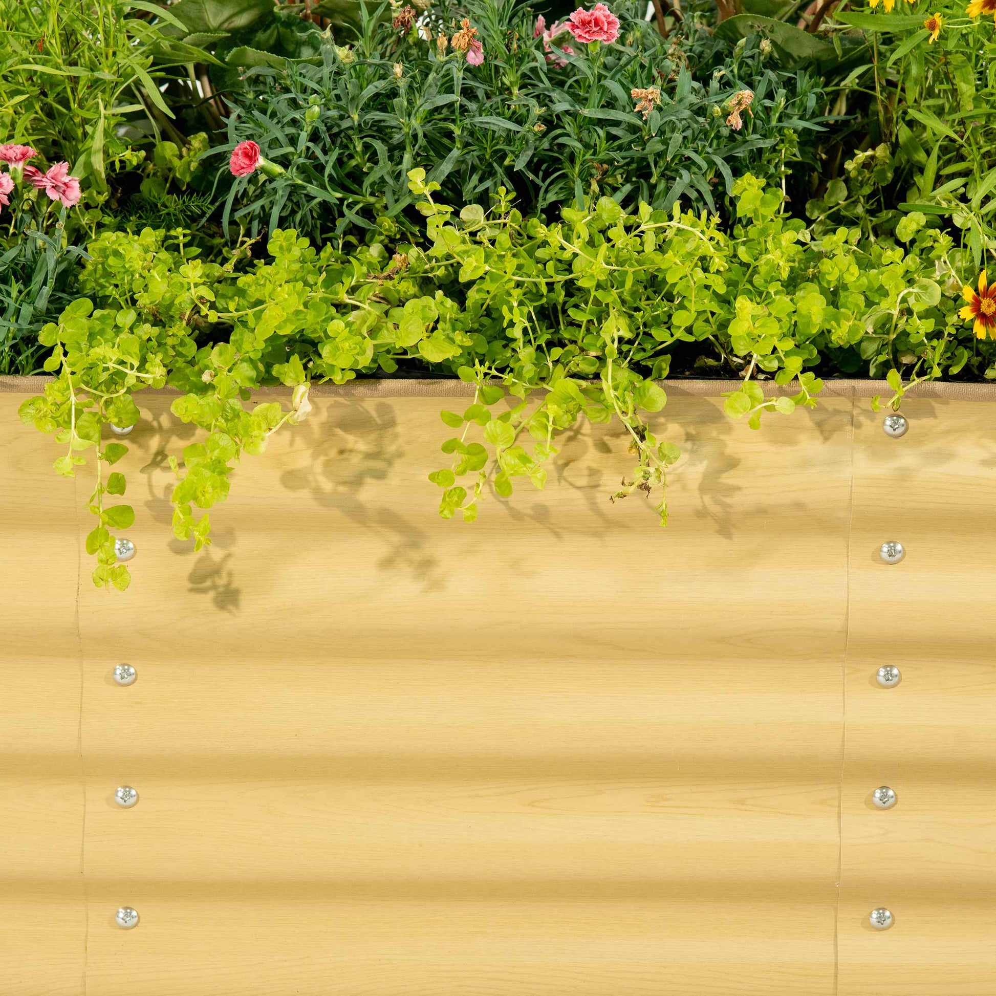 17" Tall 6 In 1 Medium Modular Metal Raised Garden Bed Kit.