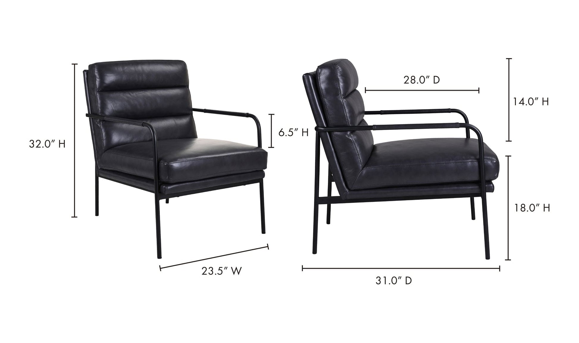 The Carpentry Shop Co. Verlaine Chair Raven Black Verlaine Chair Raven Black