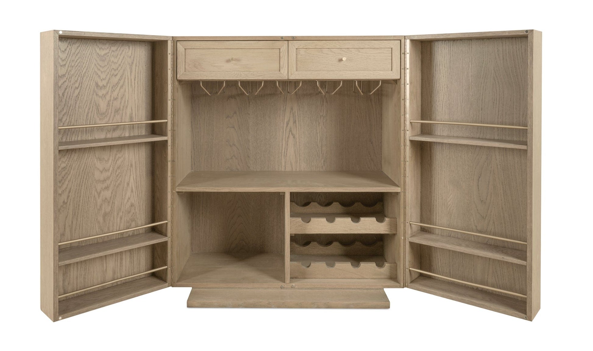 Moe's Home Collection Vermentino Bar Cabinet Oak Vermentino Bar Cabinet Oak