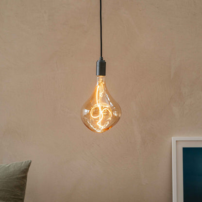 Voronoi II Plug-In Pendant in Graphite.