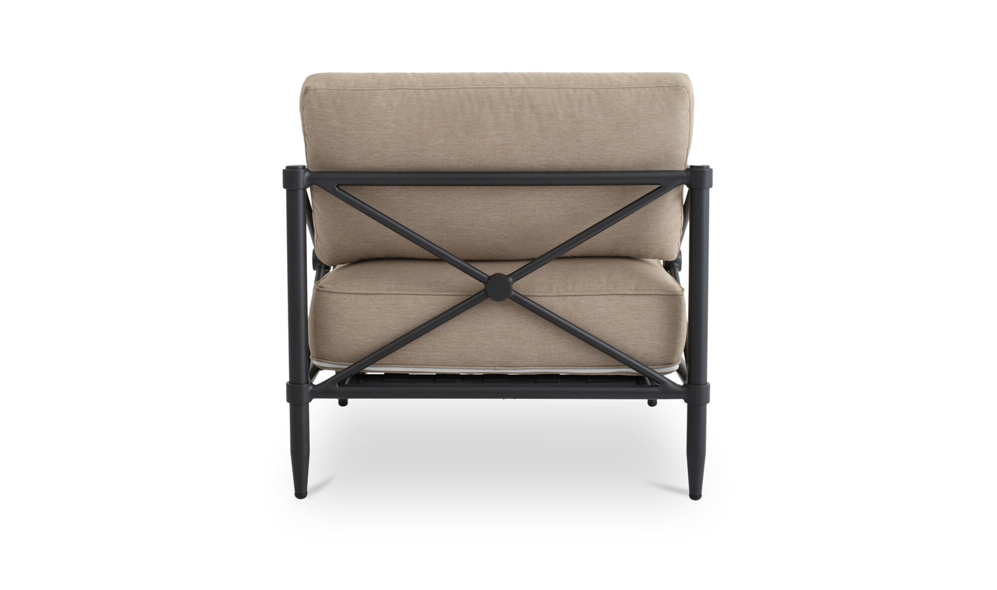 Willow Outdoor Accent Chair Light Brown
