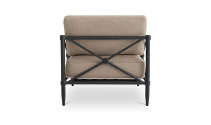 Willow Outdoor Accent Chair Light Brown