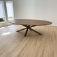 The Carpentry Shop Co., LLC WALNUT OVAL DINING TABLE Exotic Solid Wood Dining Table High End Artisan Made