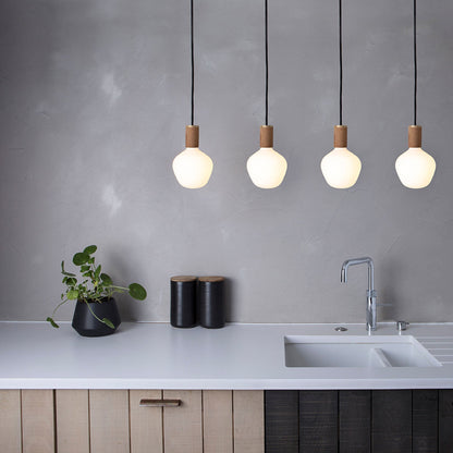Enno Pendant Light in Walnut.