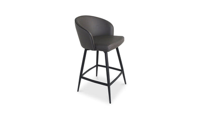The Carpentry Shop Co. WEBBER SWIVEL COUNTER STOOL CHARCOAL WEBBER SWIVEL COUNTER STOOL CHARCOAL