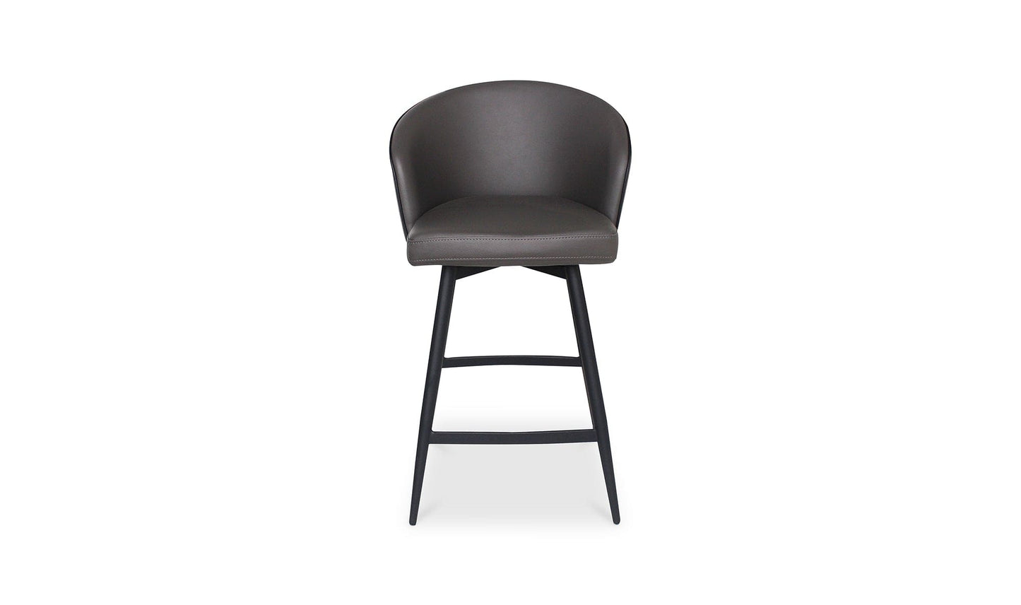 The Carpentry Shop Co. WEBBER SWIVEL COUNTER STOOL CHARCOAL WEBBER SWIVEL COUNTER STOOL CHARCOAL