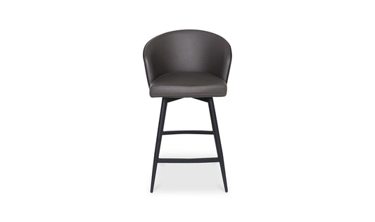The Carpentry Shop Co. WEBBER SWIVEL COUNTER STOOL CHARCOAL WEBBER SWIVEL COUNTER STOOL CHARCOAL