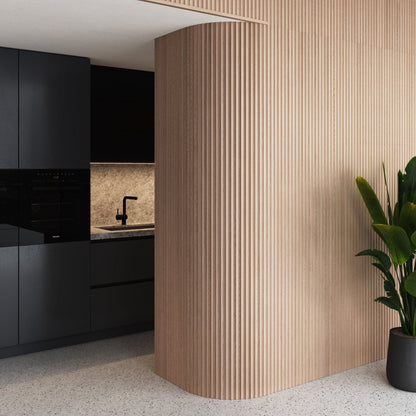 Fluted Wood Panels.