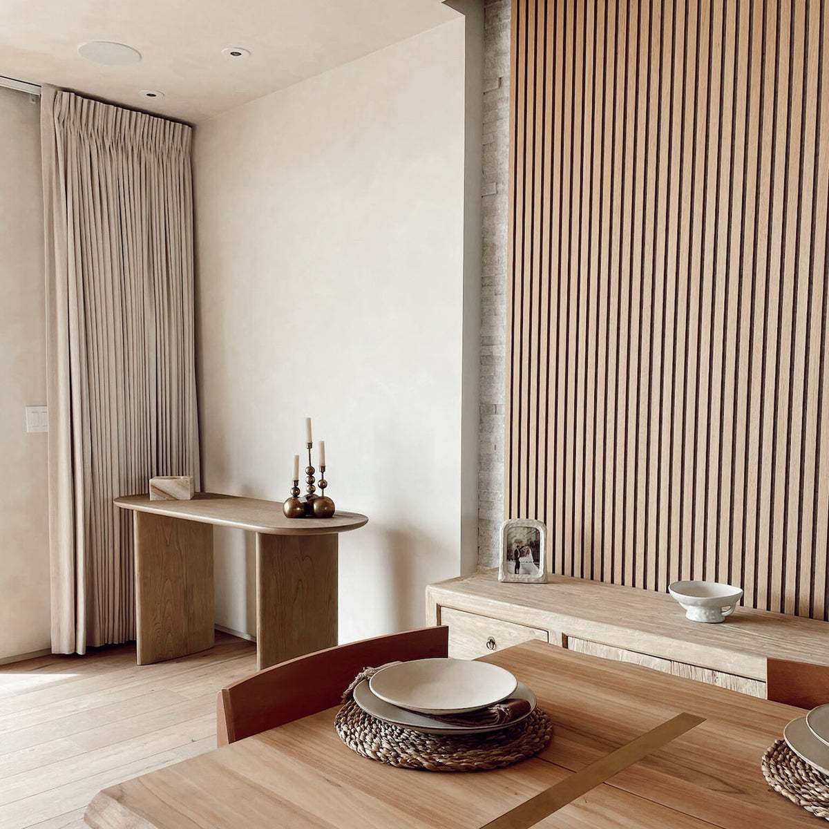 White Oak (Grey Felt) Willow Panel.