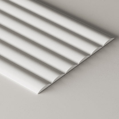 Paintable Wide Ribbed Wall Panels.