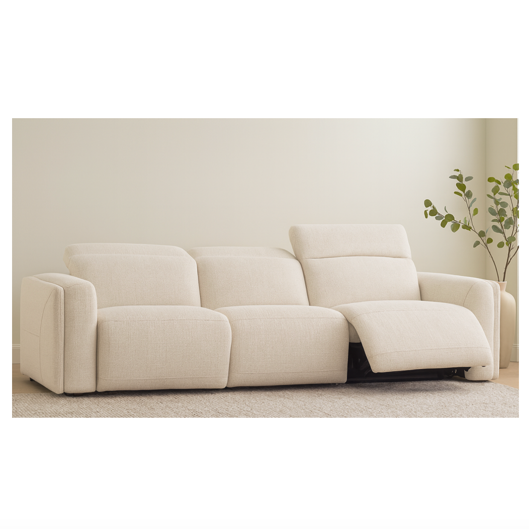 Wilder Power Recliner Sofa Flecked Oat
