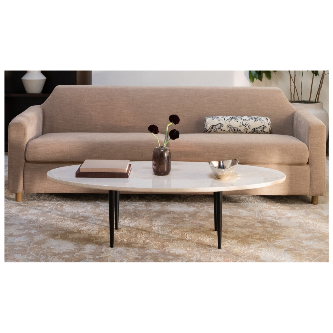 Winona Coffee Table Botticino Beige Marble