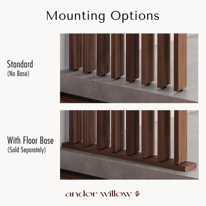 Wood Slat Room Divider.