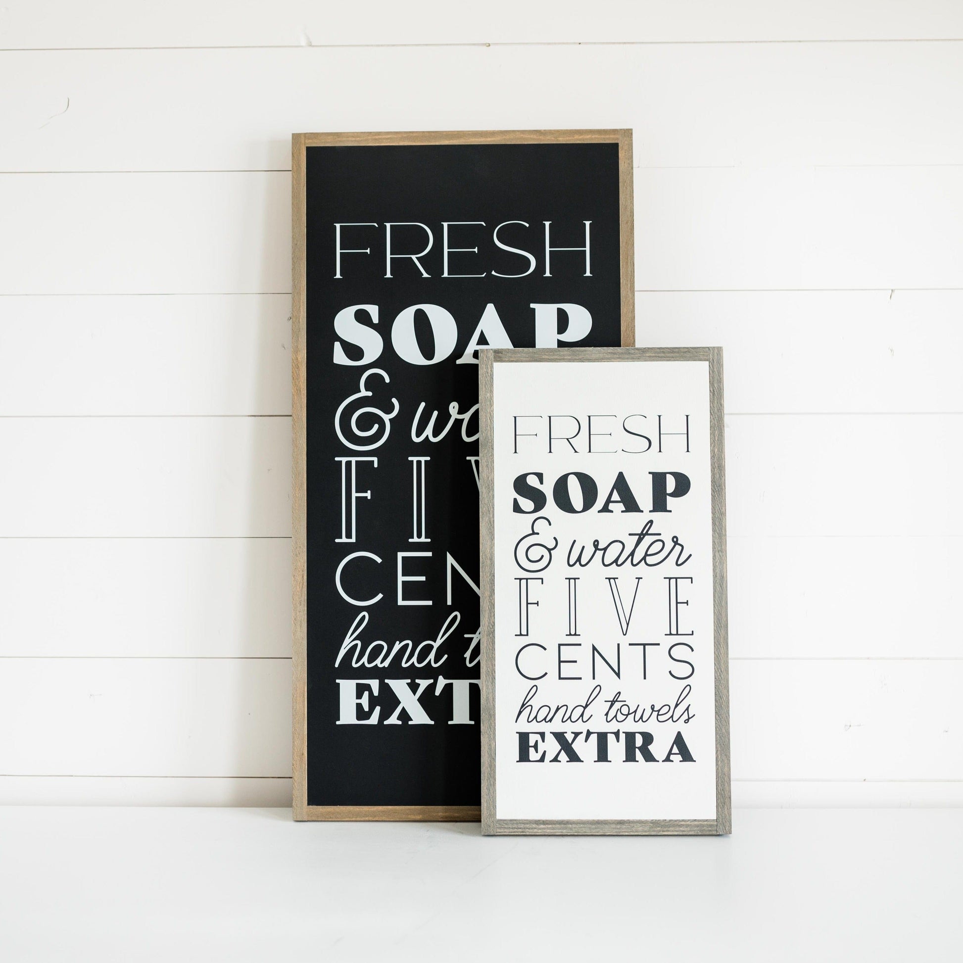 Joyfully Said Wooden signs Fresh Soap