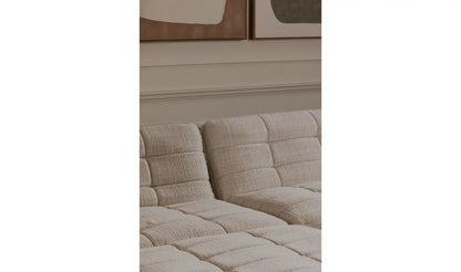 Lino Armless Modular Sofa Textured Oat