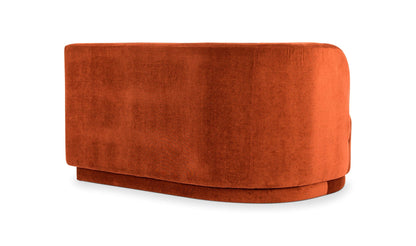 The Carpentry Shop Co. Yoon Chaise Right Fired Rust Yoon Chaise Right Fired Rust