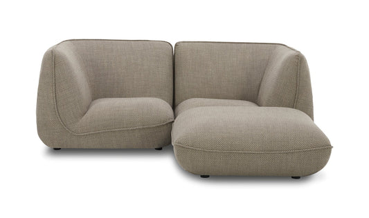 The Carpentry Shop Co. Zeppelin Nook Modular Sectional Speckled Pumice Zeppelin Nook Modular Sectional Speckled Pumice