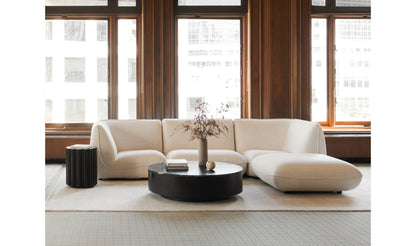 The Carpentry Shop Co. Zeppelin Ottoman Salt Stone White Zeppelin Ottoman Salt Stone White