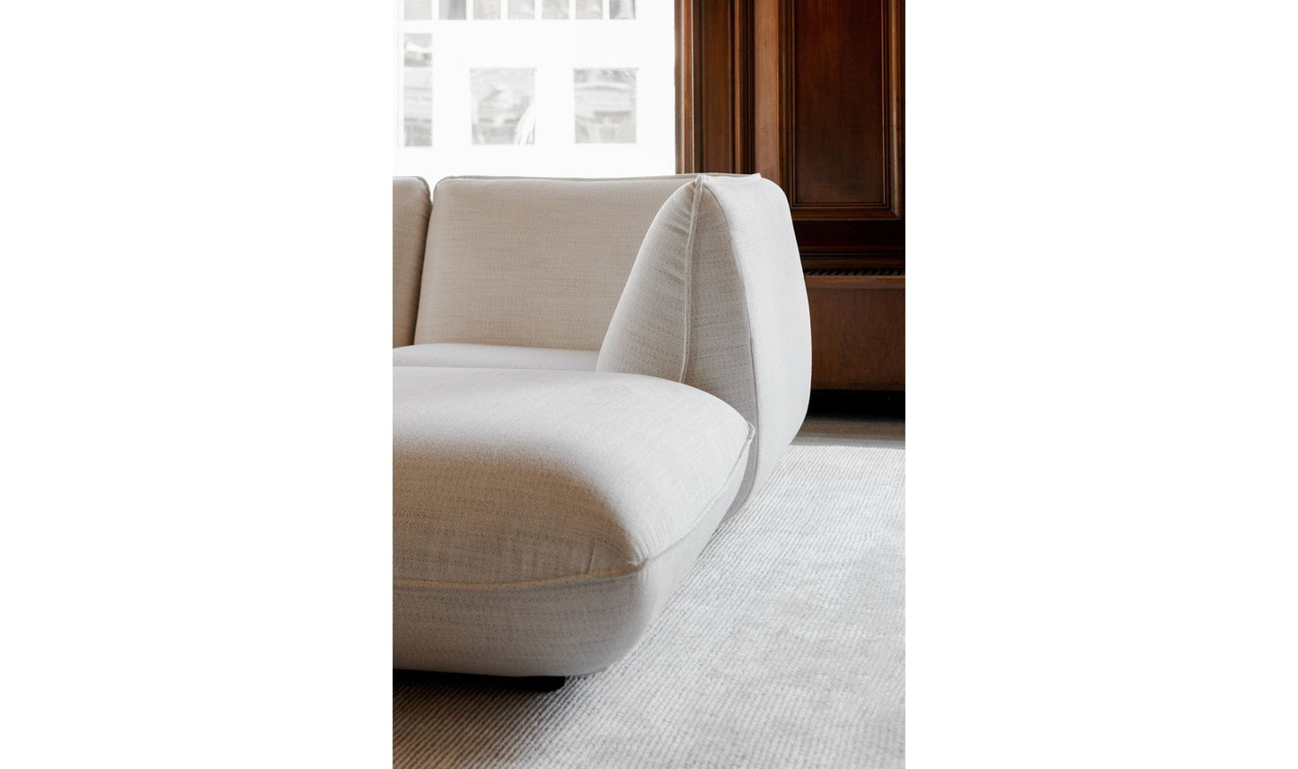 The Carpentry Shop Co. Zeppelin Ottoman Salt Stone White Zeppelin Ottoman Salt Stone White