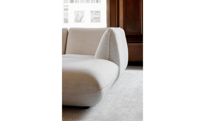 The Carpentry Shop Co. Zeppelin Ottoman Salt Stone White Zeppelin Ottoman Salt Stone White