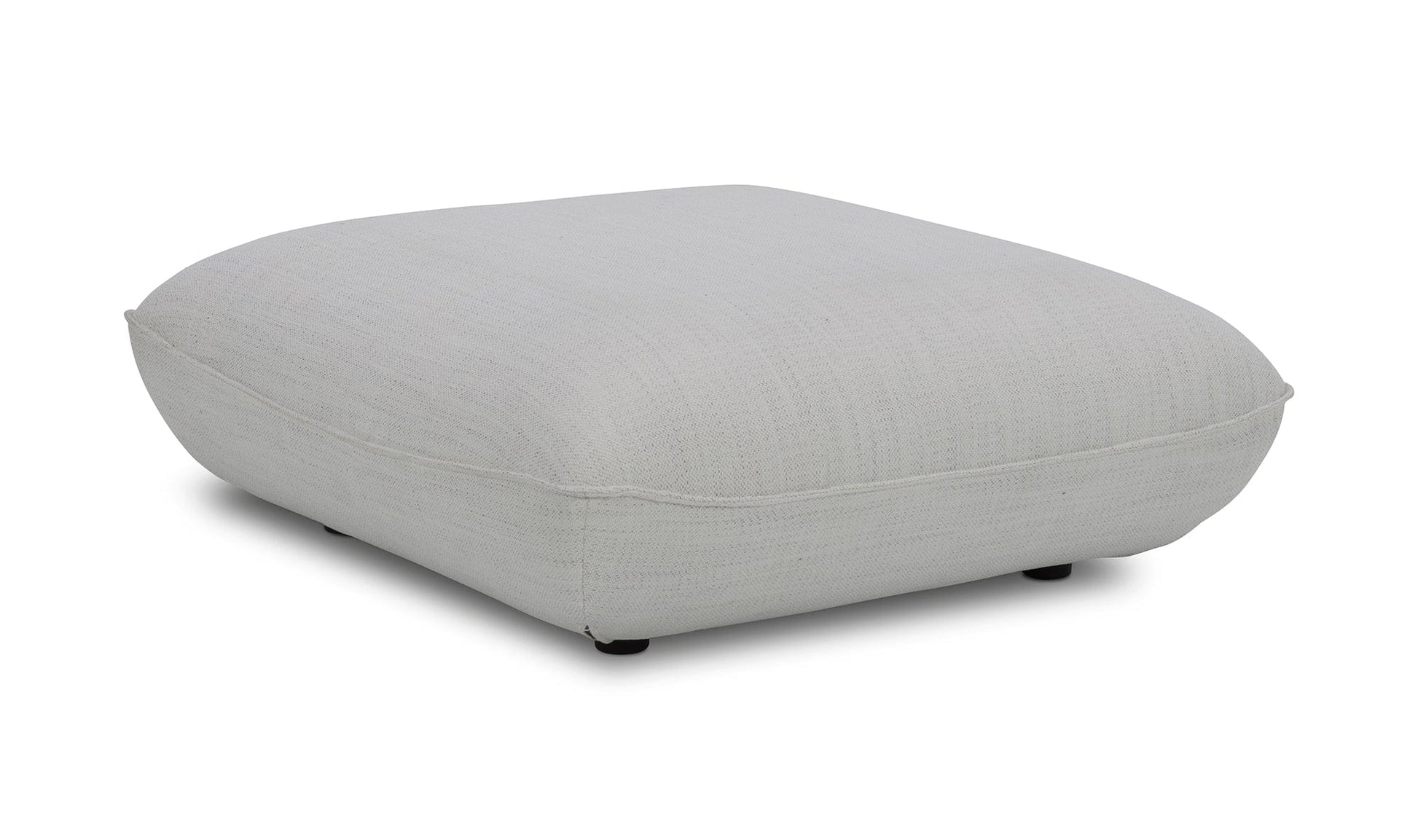 The Carpentry Shop Co. Zeppelin Ottoman Salt Stone White Zeppelin Ottoman Salt Stone White