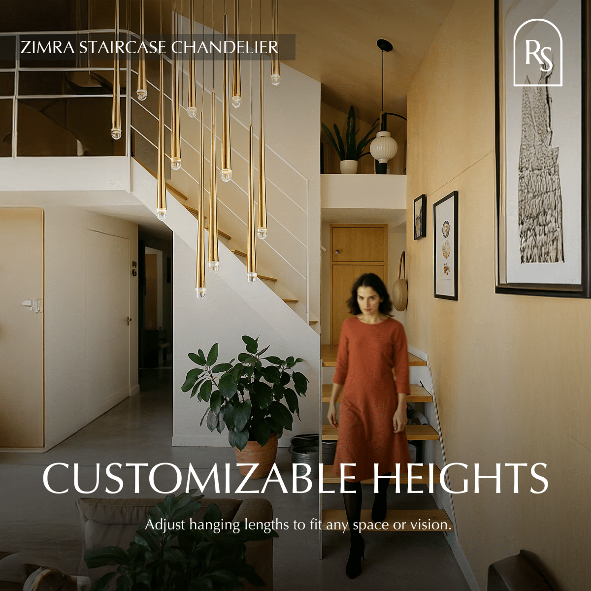 Zimra Staircase Chandelier