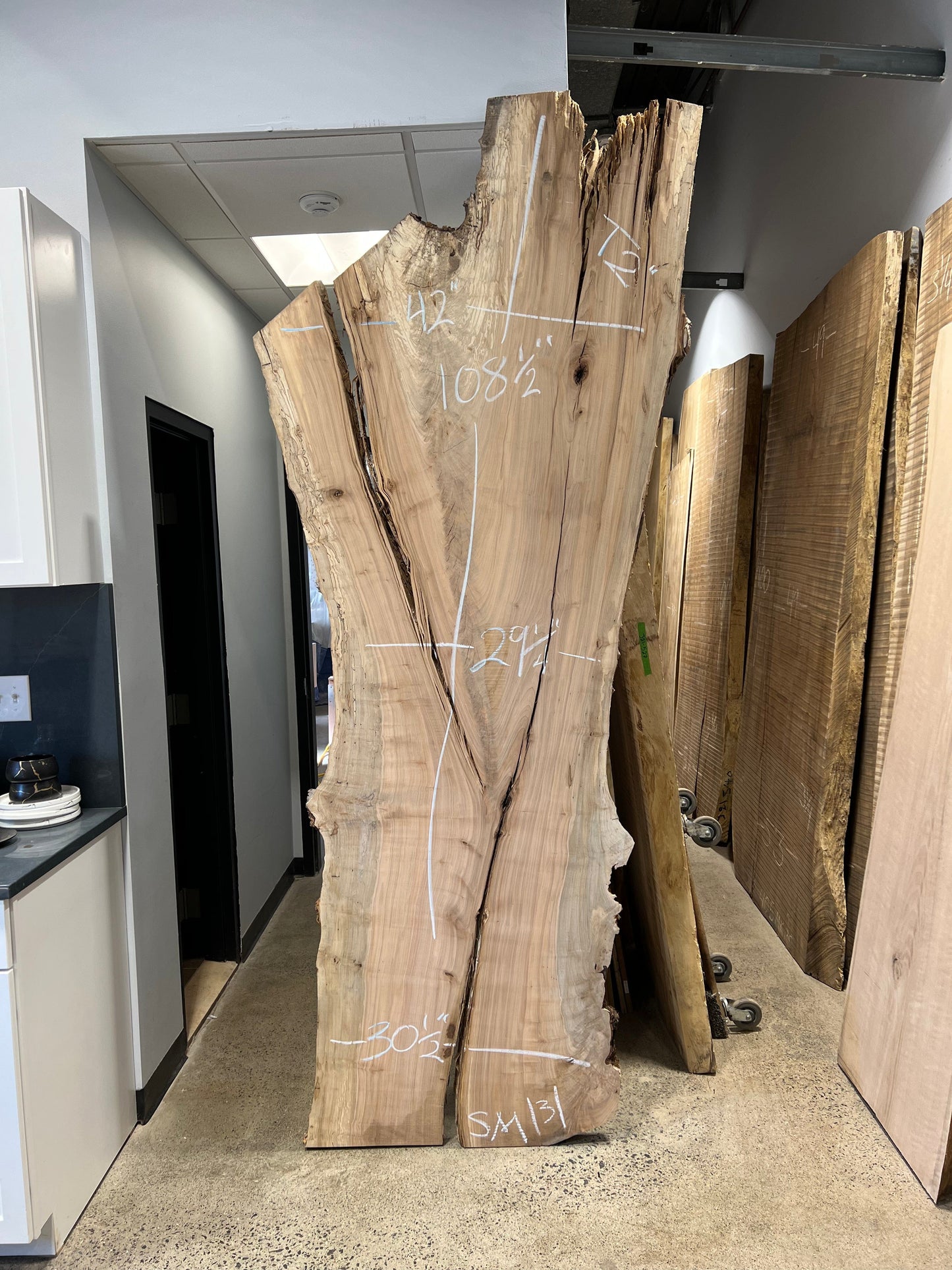 The Carpentry Shop Co., LLC 108.5" Spalted Maple Slab