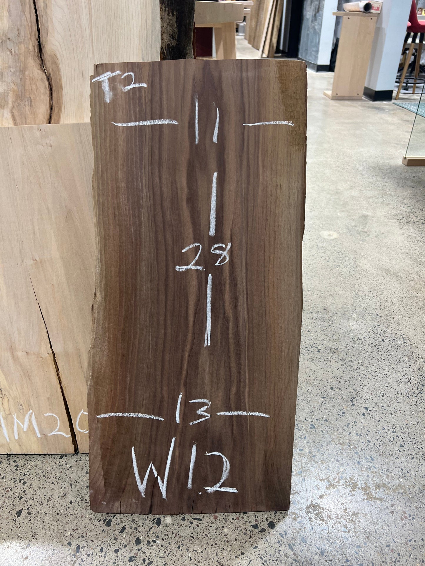 The Carpentry Shop Co., LLC 2.5ft (28") Walnut Slab