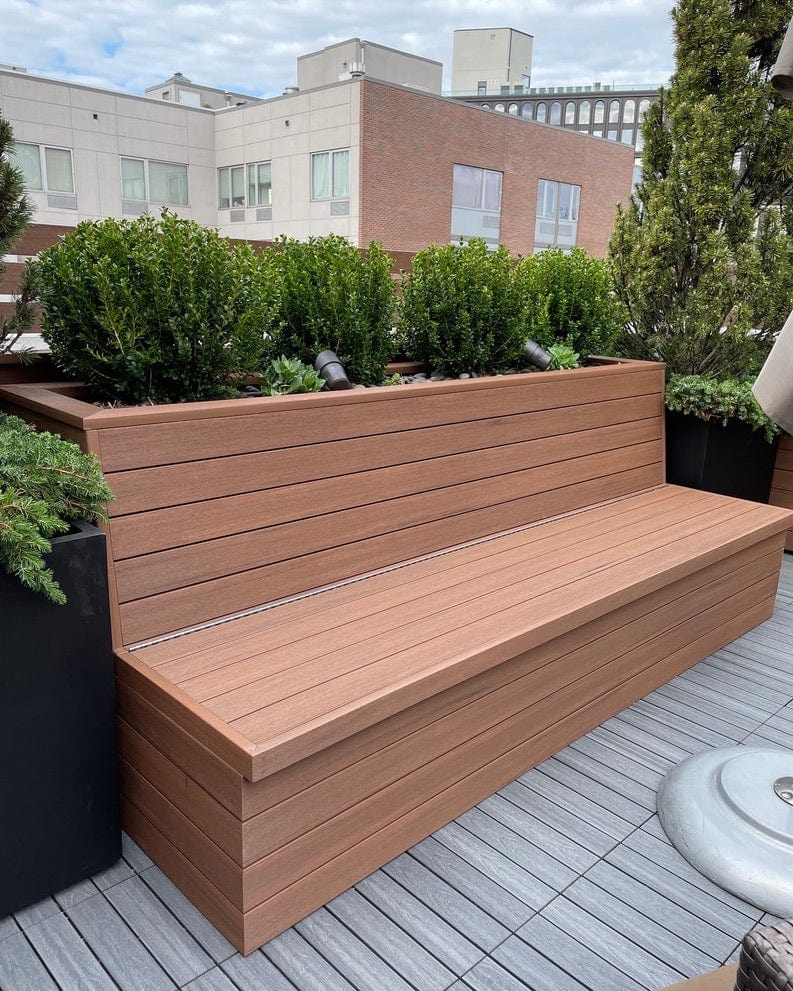 The Carpentry Shop Co. Bench with Built in Planter