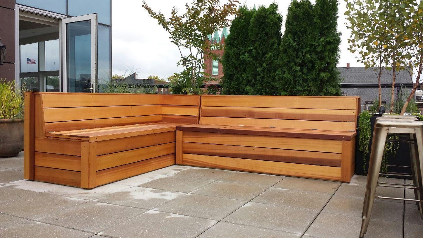 The Carpentry Shop Co. Bench with Built in Planter