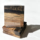 The Carpentry Shop Co., LLC Carpentry & Woodworking Bronze Metallic Epoxy and Walnut Coaster Set