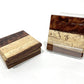 The Carpentry Shop Co., LLC Carpentry & Woodworking Copper Metallic Epoxy and Monkey Pod Coaster Set