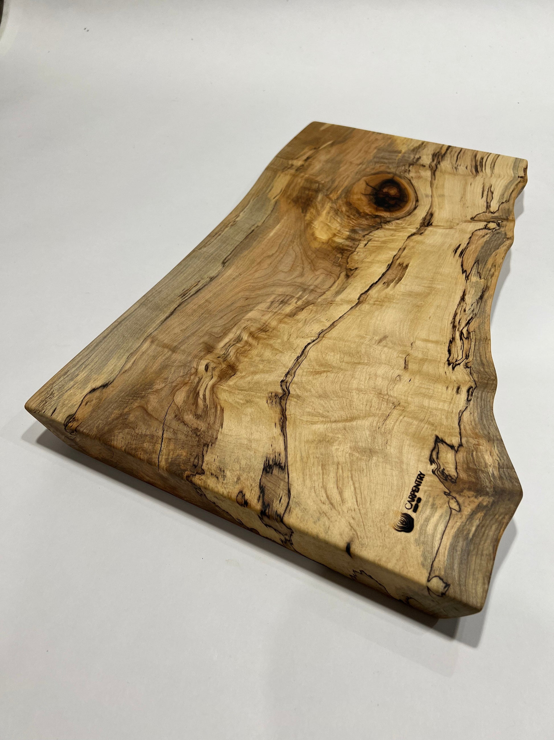 The Carpentry Shop Co. Cutting Boards & Charcuterie Platters Spalted Maple and Black Epoxy Slab Charcuterie board - 002